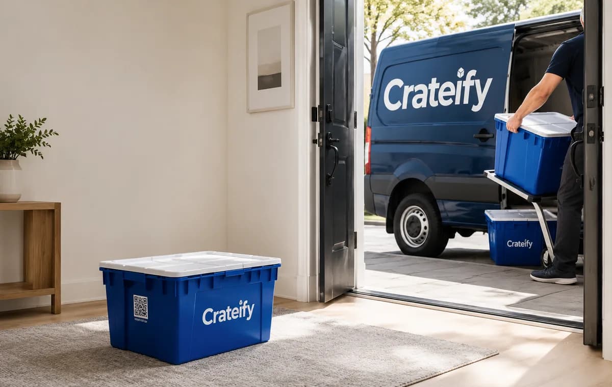 Bakersfield service area visual for Crateify storage pickup