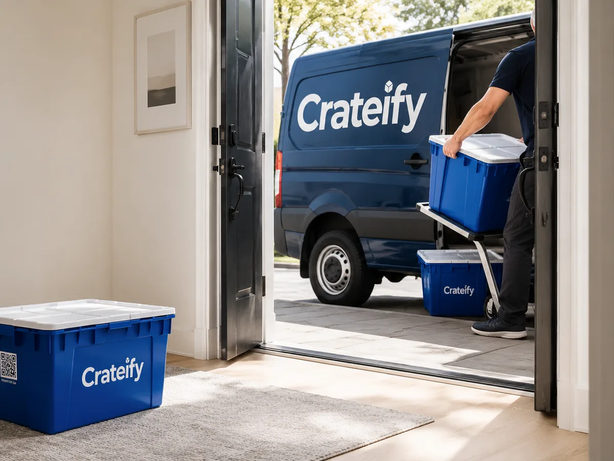 Crateify warehouse operations and storage organization
